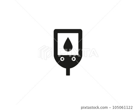 Blood, sugar, glucometer icon. Vector illustration. Blood, sugar, glucometer icon. Vector illustration. 105061122