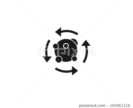 Metabolism, process icon. Vector illustration. Metabolism, process icon. Vector illustration. 105061128
