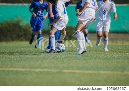Boys' soccer game landscape 105062667
