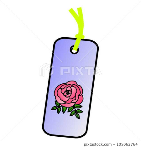 Bookmark illustration Rose Bookmark illustration Rose 105062764