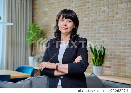 Portrait of mature business confident woman in office 105062974