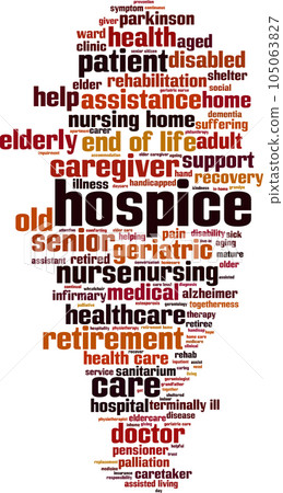 Hospice word cloud Hospice word cloud 105063827