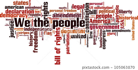 We the people word cloud We the people word cloud 105063870