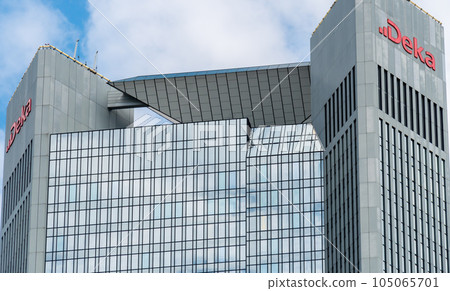 DekaBank headquarters in Frankfurt am Main, Germany. DekaBank is the Wertpapierhaus, Provider of Asset Management and Capital Market Solutions, of the German Savings Bank Finance Group 105065701