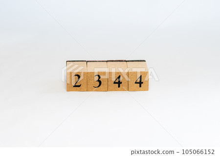 Wooden block number 2344 Wooden block number 2344 105066152