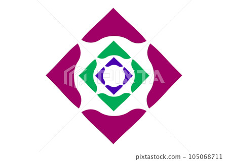 Geometric shapes on a transparent background.  105068711