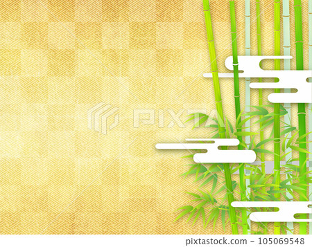 有竹葉和陰影的風景 105069548