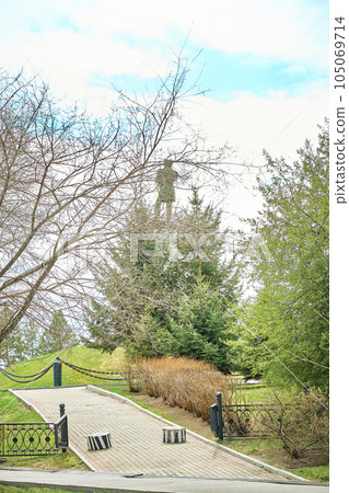 Monument to General Governor-General of Eastern Siberia Nikolai Nikolaevich Muravyov-Amursky in Khabarovsk. Monument to General Governor-General of Eastern Siberia Nikolai Nikolaevich Muravyov-Amursky in Khabarovsk. 105069714