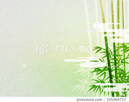 有竹葉和陰影的風景 105069737