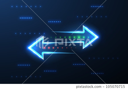 Transfer. Two left right arrows. Data receive,... - Stock Illustration ...