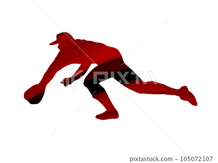 剪影素材運動棒球 剪影素材運動棒球 105072107