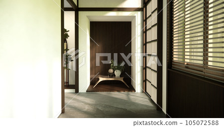 Empty room,Clean japanese minimalist room interior Empty room,Clean japanese minimalist room interior 105072588