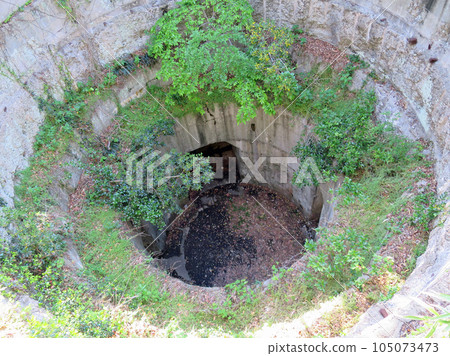 Looking down on the gun battery (turret part) of Tsushima Yutaka Battery 105073473