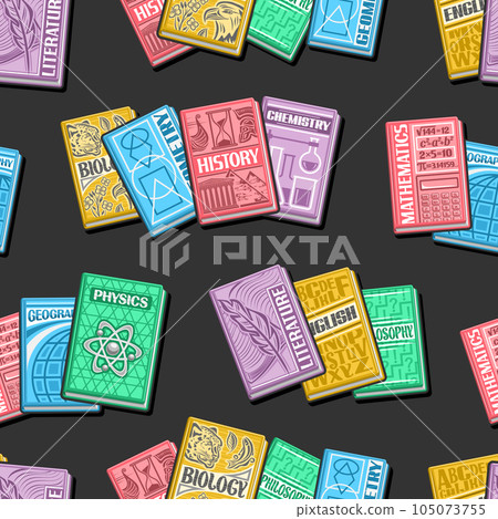 Vector Textbook Seamless Pattern Vector Textbook Seamless Pattern 105073755