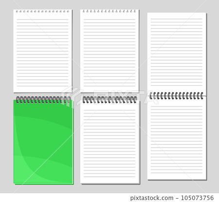 Vector Notepad Set Vector Notepad Set 105073756
