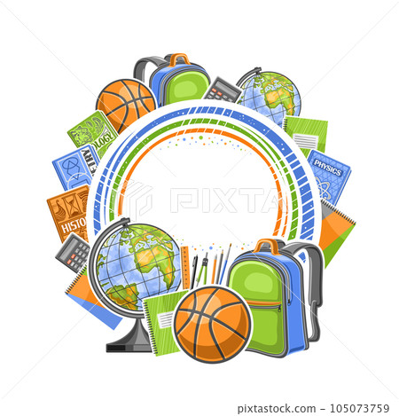 Vector frame for School Vector frame for School 105073759