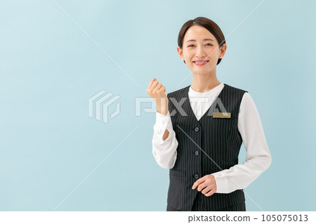 Uniform women gut pose 105075013