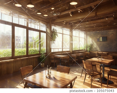 restaurant cafe interior restaurant cafe interior 105075043