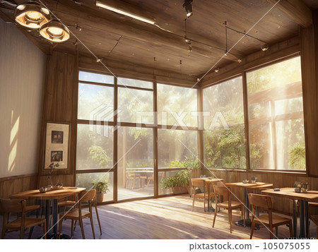 restaurant cafe interior restaurant cafe interior 105075055