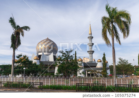 Sabah State Mosque or Masjid Negeri Sabah. Kota Kinabalu 105075274