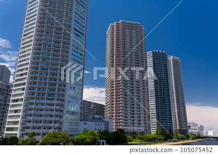 "Tokyo" Scenery of tower apartments, Shinonome "Tokyo" Scenery of tower apartments, Shinonome 105075452