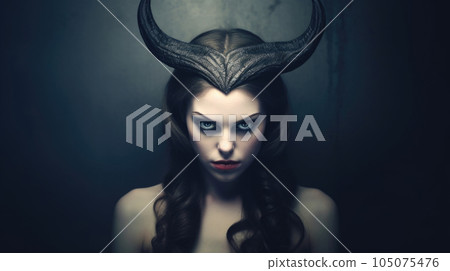 A mesmerizing dark enchantress AI generated 105075476