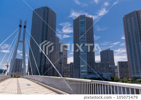 "Tokyo" Scenery of tower apartments, Shinonome "Tokyo" Scenery of tower apartments, Shinonome 105075479