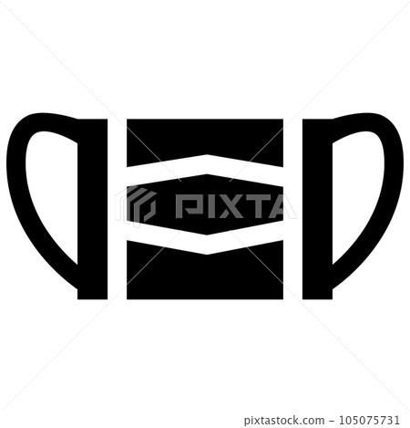 代表衛生、口罩的填充風格圖標 代表衛生、口罩的填充風格圖標 105075731