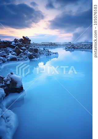 The Enchanting Beauty of Iceland's Blue Lagoon: A Geothermal Oasis 105076583