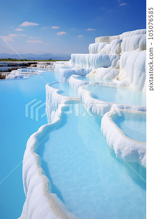 Exploring Ancient Hot Springs: Pamukkale's Enchanting Delight in Turkey 105076585