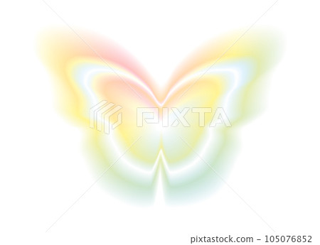 aesthetic y2k aura elements set. flower, blob, heart, butterfly