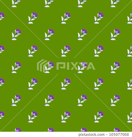 Creative flower stylized seamless pattern. Hand drawn botanical illustration. Abstract floral wallpaper. 105077008