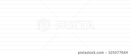 Grid line stripes on white background. Realistic lined notepaper. Paper sheet with horizontal lines. Blank grid notebook page. Geometric backdrop of map. Technical graph sketch. Vector illustration 105077684