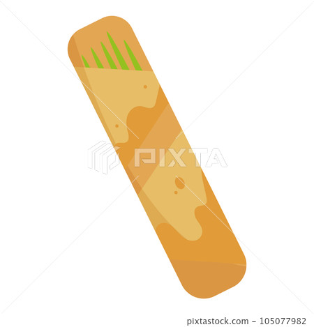 Isolated colored set of chopsticks icon Vector 105077982