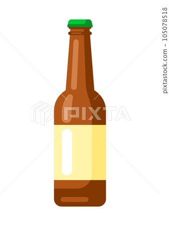 Beer glass bottle illustration. Beer festival or Oktoberfest. Beer glass bottle illustration. Beer festival or Oktoberfest. 105078518