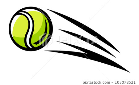 Tennis ball illustration. Sport club item or symbol. Tennis ball illustration. Sport club item or symbol. 105078521