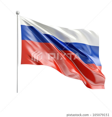 Russia flag isolated. Illustration AI Generative Russia flag isolated. Illustration AI Generative 105079151