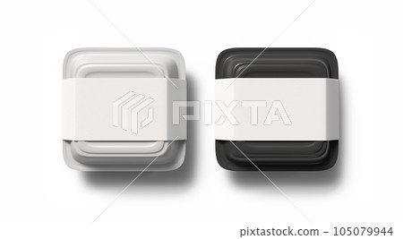 Takeaway Food Container Mock up. 3d illustration 105079944