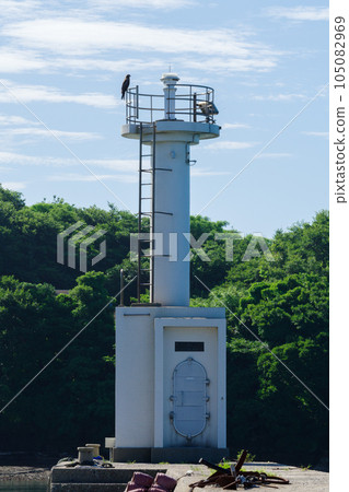 東港防波堤上的作島燈塔(愛知縣) 東港防波堤上的作島燈塔(愛知縣) 105082969