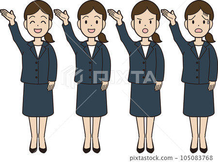 一個穿著西裝的年輕女子 這是你的手 指導簡介 105083768