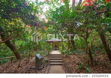 Chigo Daishi Miedo at Todoroki Valley Park in Setagaya, Tokyo in autumn 105084454