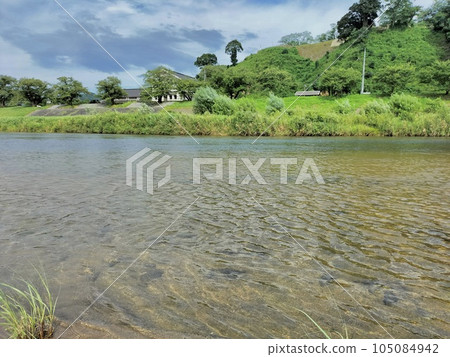 The Tonda River in summer, flowing through Gassan Toda Castle, Japan's No. 1 mountain castle The Tonda River in summer, flowing through Gassan Toda Castle, Japan's No. 1 mountain castle 105084942