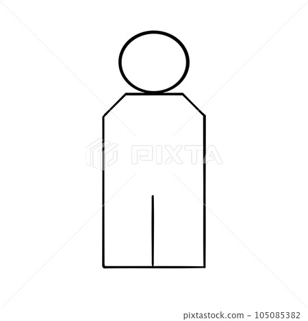 man icon vector man on a white background 105085382