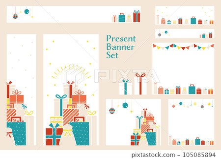 Banner set_Present box Banner set_Present box 105085894