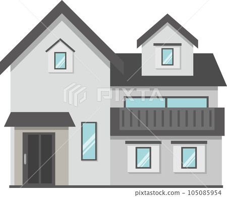 simple house gray 105085954