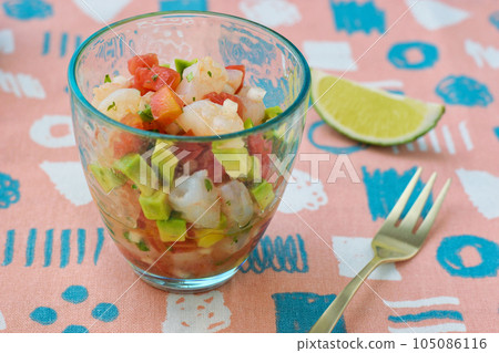 Shrimp ceviche (Mexican food) 105086116