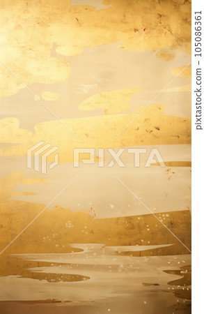 Luxurious golden Japanese style background art Luxurious golden Japanese style background art 105086361