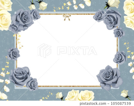 Floral frame (horizontal) 105087539