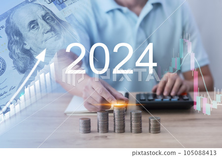 Fluctuations in the US dollar, growth trends and investment directions, economy Fluctuations in the US dollar, growth trends and investment directions, economy 105088413