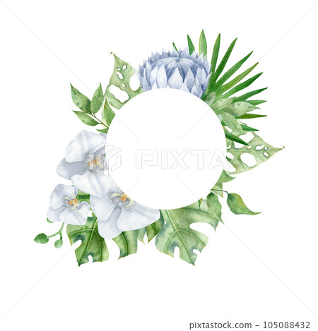 Floral frame with boho bouquet, frame for wedding invitaition, greeting card. Floral frame with boho bouquet, frame for wedding invitaition, greeting card. 105088432